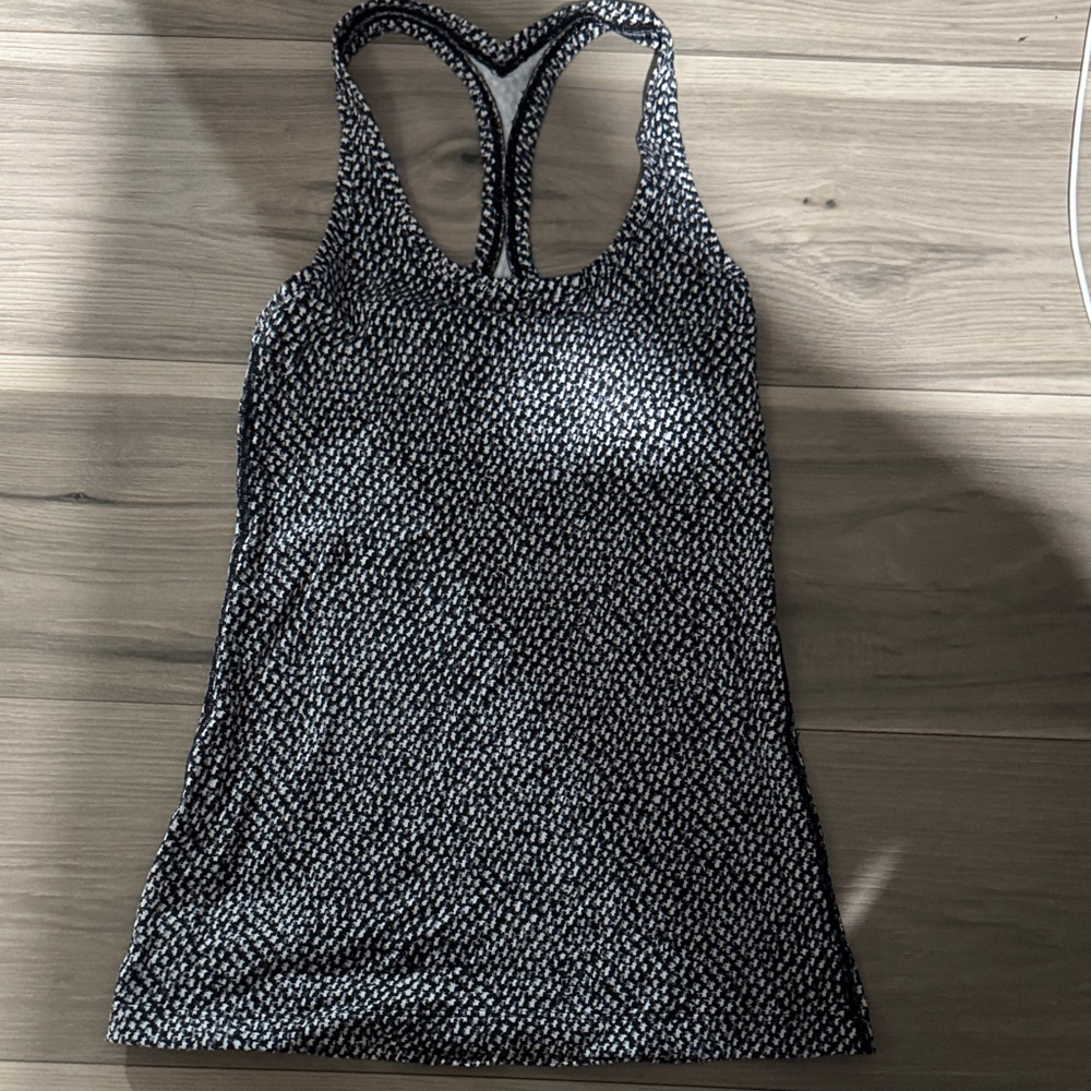 Lululemon Athletica Black and White Tank Top